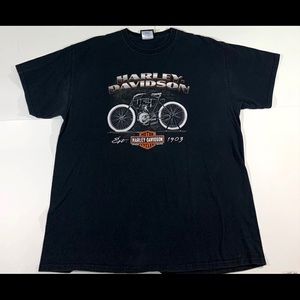 Harley Davidson Museum Black XL Two Sided Shirt